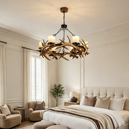 Modern Antler Chandelier Vintage Metal Ceiling Light