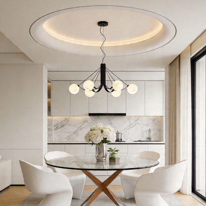 Elegant Black Ceiling Chandelier
