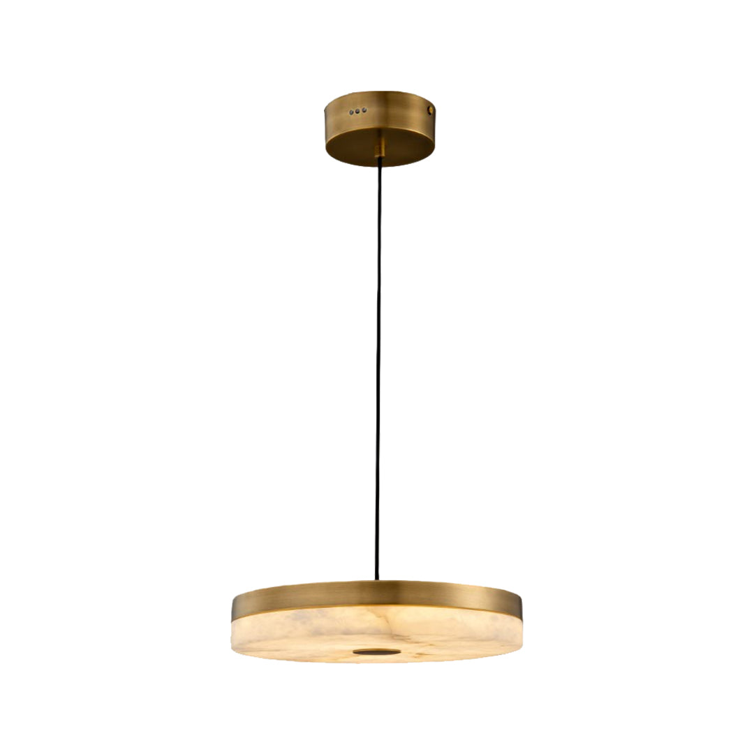 Disc Pendant Light Modern Luxury Marble Single Ceiling Light