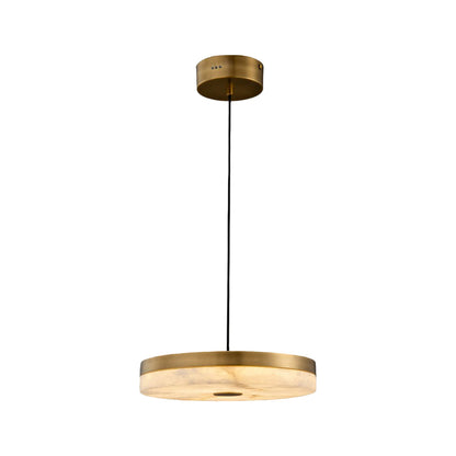 Disc Pendant Light Modern Luxury Marble Single Ceiling Light
