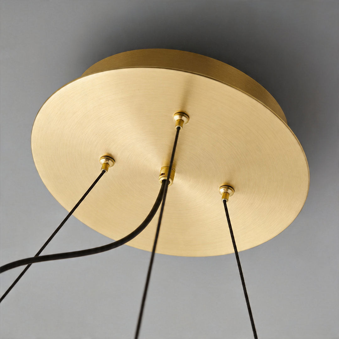 Modern Glam Chandelier Minimalist Molecule Bean Ceiling Light