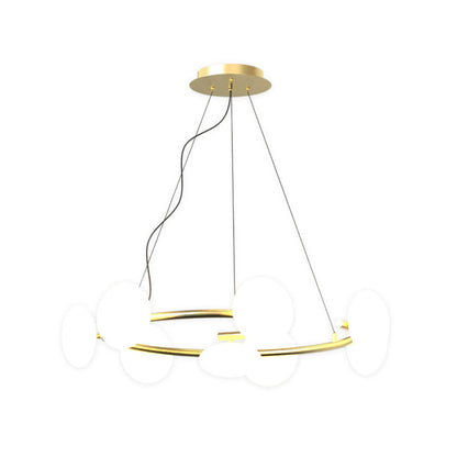 Modern Glam Chandelier Minimalist Molecule Bean Ceiling Light