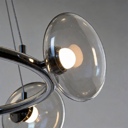 Modern Glam Chandelier Minimalist Molecule Bean Ceiling Light
