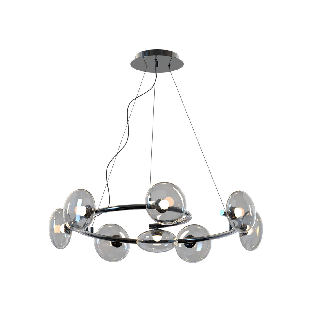 Modern Glam Chandelier Minimalist Molecule Bean Ceiling Light