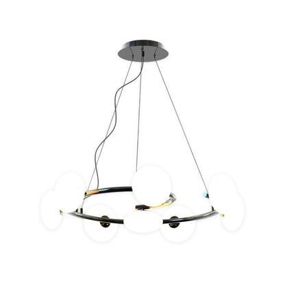 Modern Glam Chandelier Minimalist Molecule Bean Ceiling Light