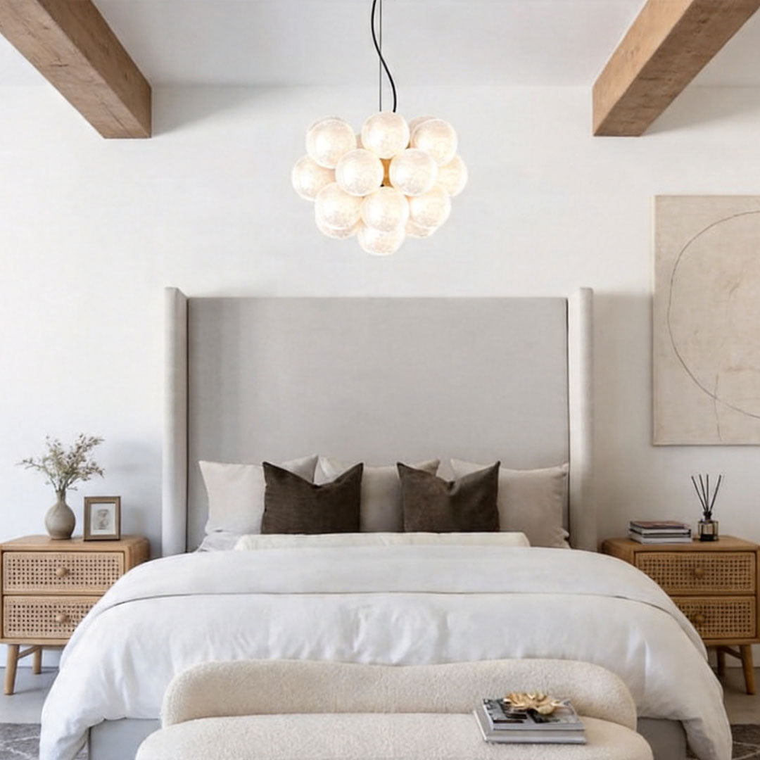 Modern Glass Bubble Chandelier Modern Multi-head LED Ceiling Light