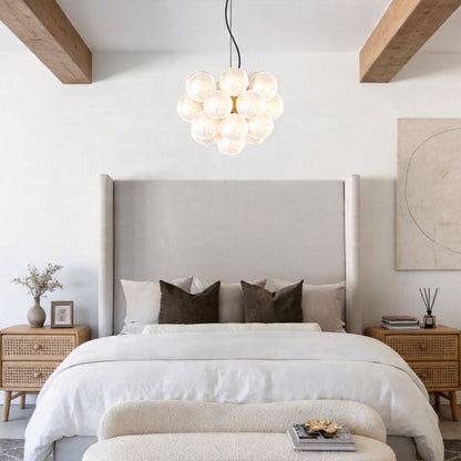 Modern Glass Bubble Chandelier Modern Multi-head LED Ceiling Light