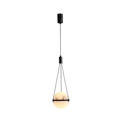 Globe Pendant Light Fixture Italian Style Marble Ceiling Light