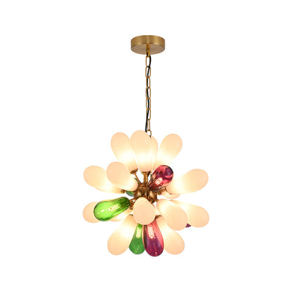 Modern Large Chandelier Artistic Colored Glass Ceiling Light