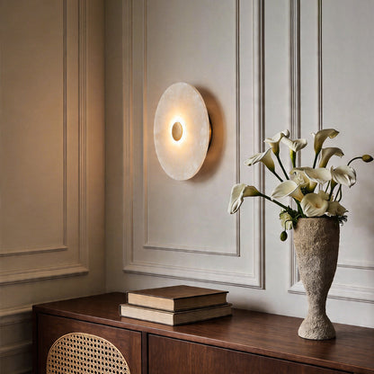 Round Wall Light Natural Marble Nordic Luxury Light