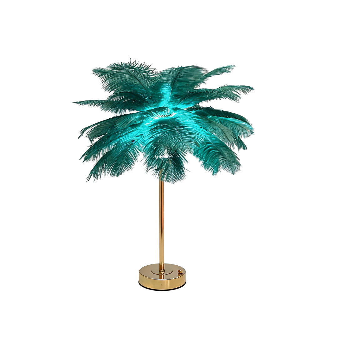 Ostrich Feather Table Lamp Creative Nordic Night Light