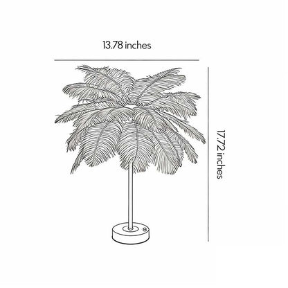 Ostrich Feather Table Lamp Creative Nordic Night Light