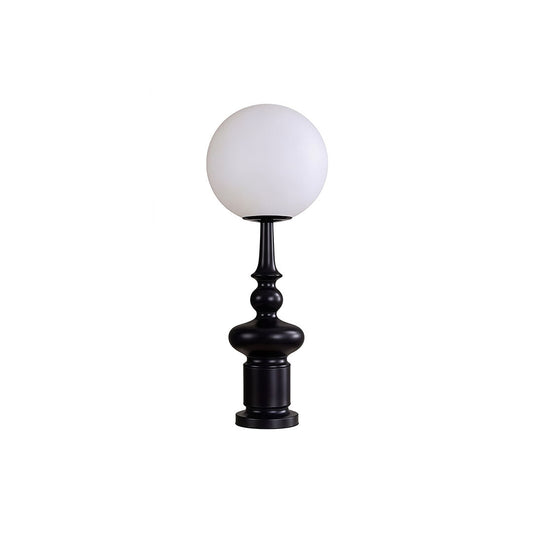 Outdoor Black Floor Lamps Roman Column Vintage Landscape Light