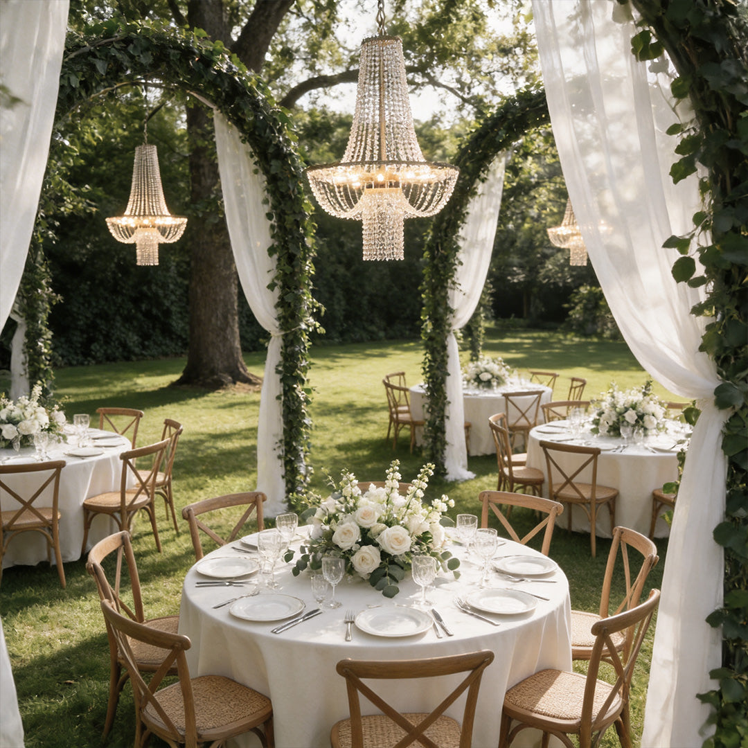 Outdoor Hanging Light Fixture European Wedding Crystal Ceiling Light