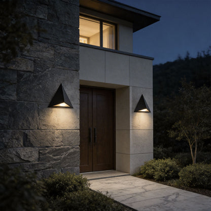Outdoor LED Wall Sconce American Triangular Waterproof Light
