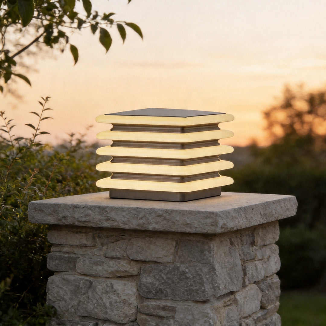 Outdoor Wall Pillar Lights Modern Waterproof Outdoor Garden Light