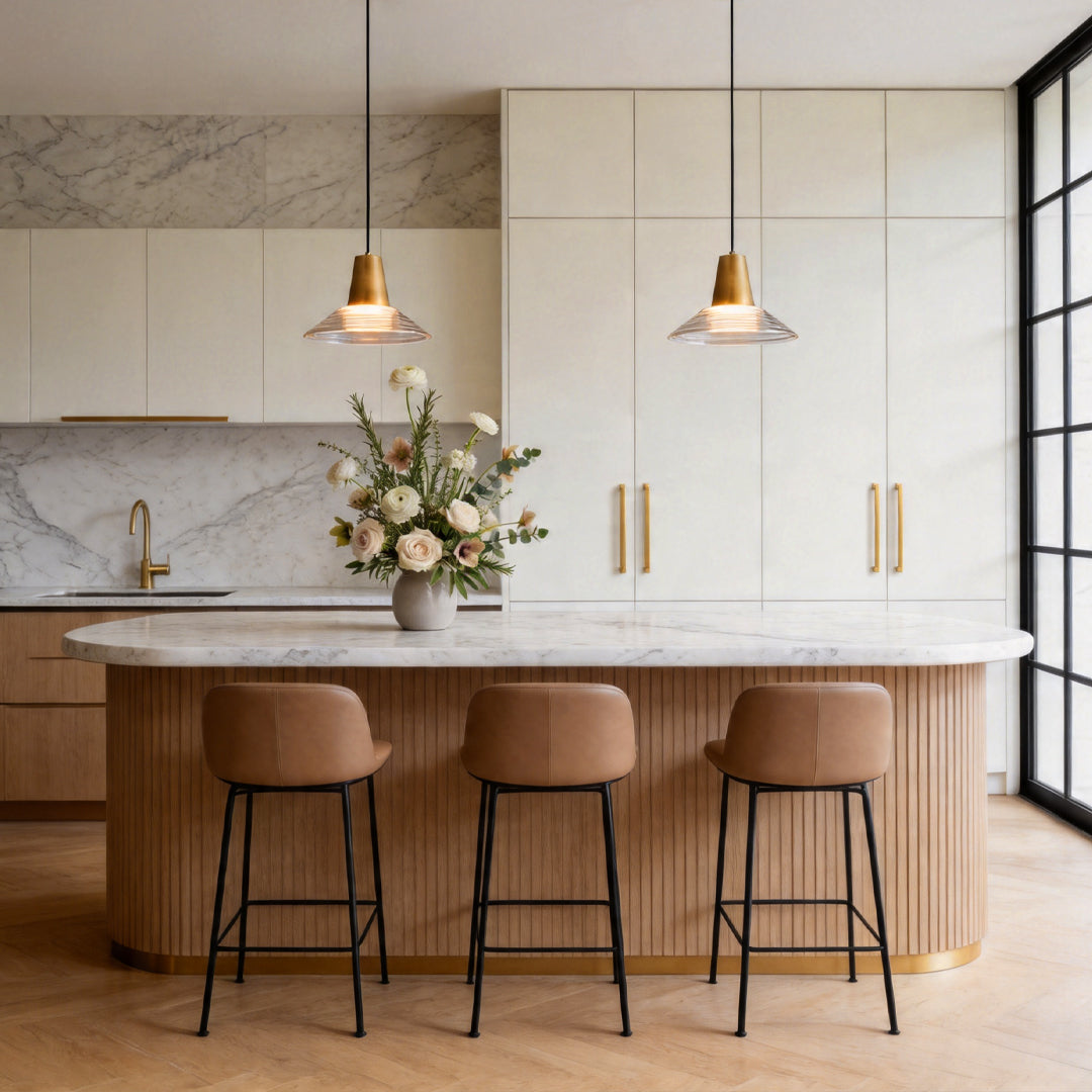 Glass Cone Pendant Light Nordic Art Minimalist Ceiling Light