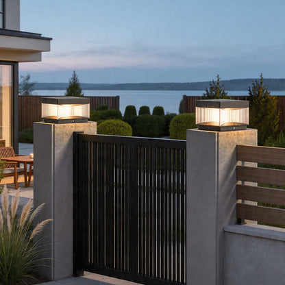 Pillar Lights Outdoor Solar Waterproof Villa Garden Gate Light