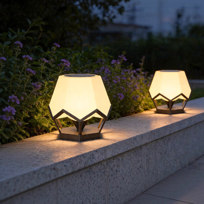 Pillar Top Solar Lights Waterproof Garden Gate Light
