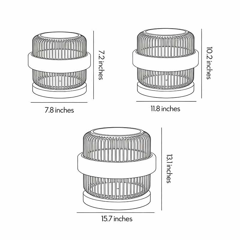 Round Pillar Lights Outdoor Waterproof Garden Landscape Light