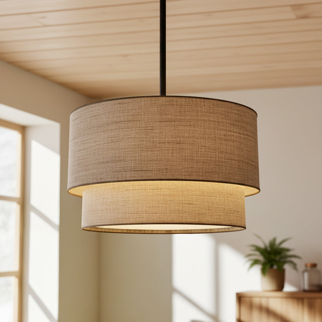 Beck Linen Chandelier