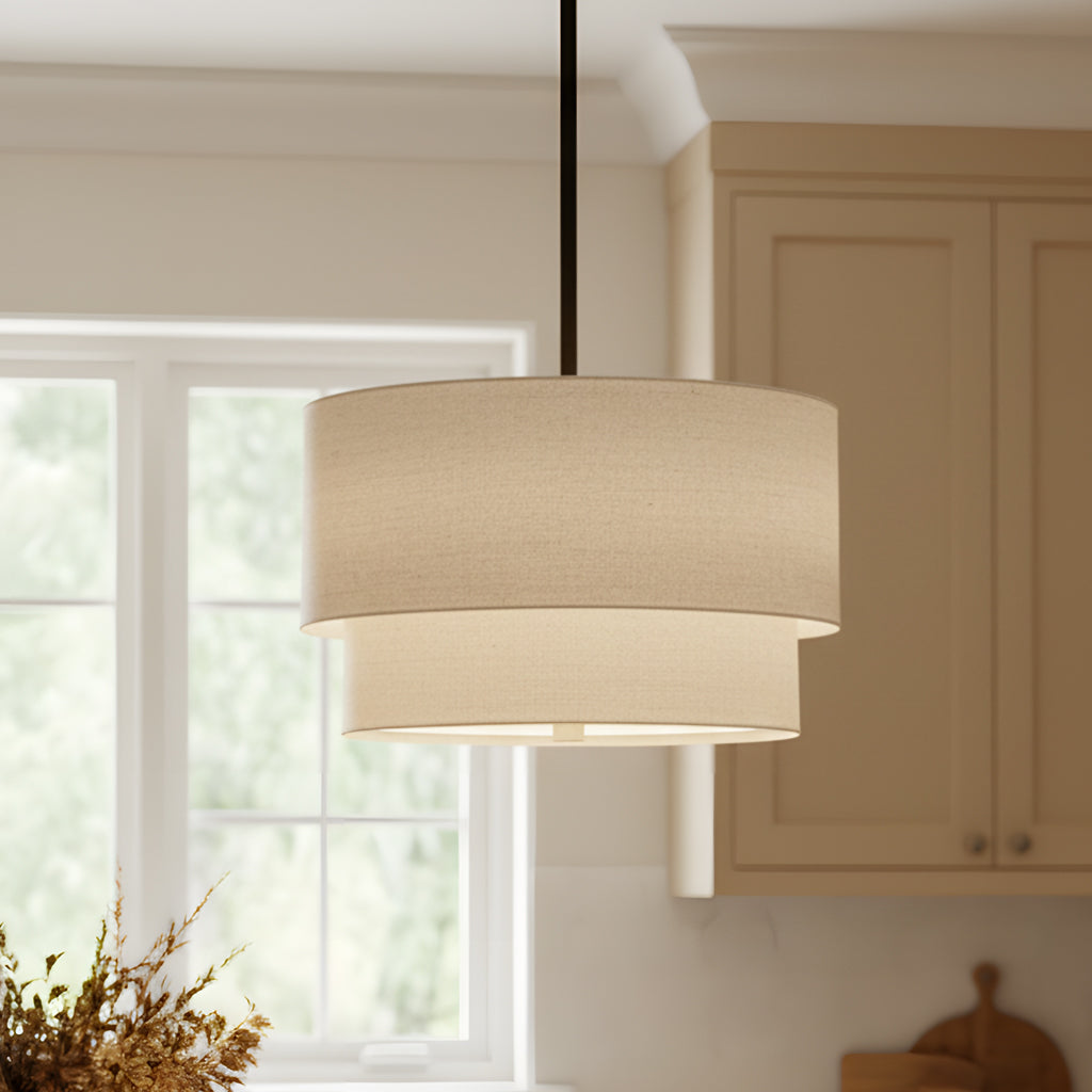 Beck Linen Chandelier