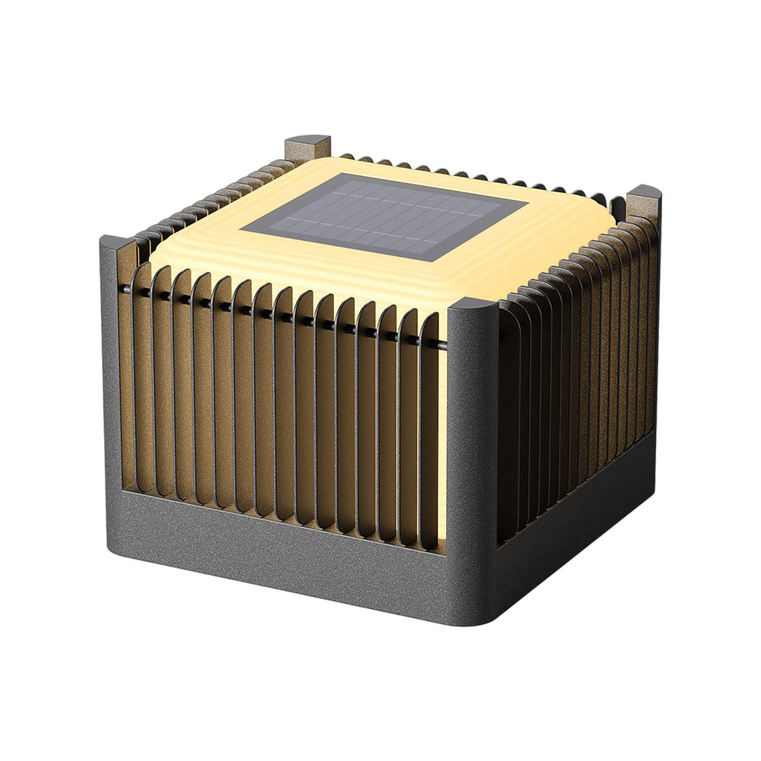 Solar Driveway Pillar Lights Waterproof Stainless Steel Light