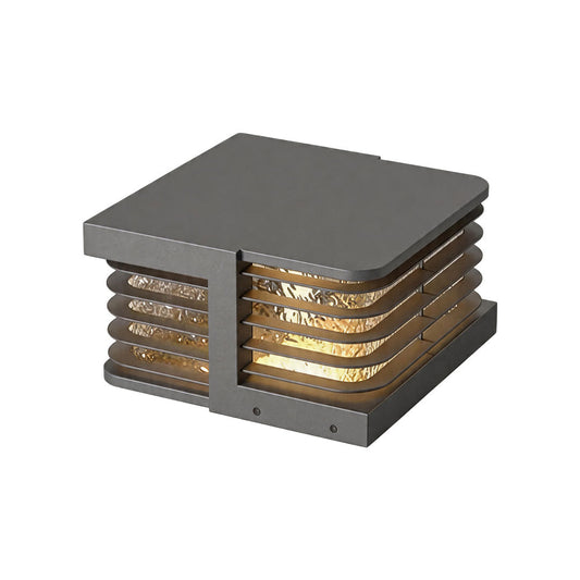 Solar Gate Pillar Lights Modern Outdoor Waterproof Light