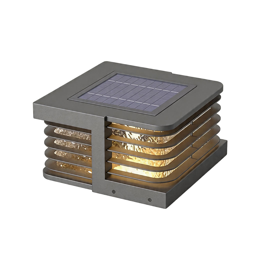 Solar Gate Pillar Lights Modern Outdoor Waterproof Light