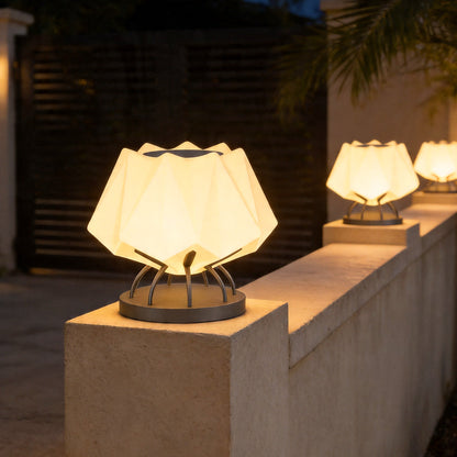 Solar LED Pillar Lights Modern Outdoor Waterproof Light