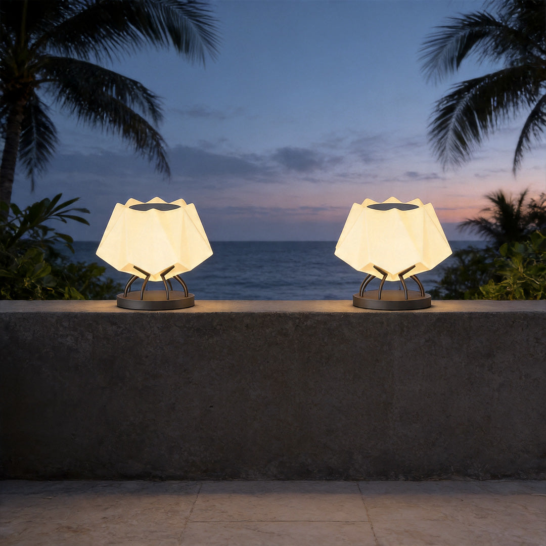 Solar LED Pillar Lights Modern Outdoor Waterproof Light