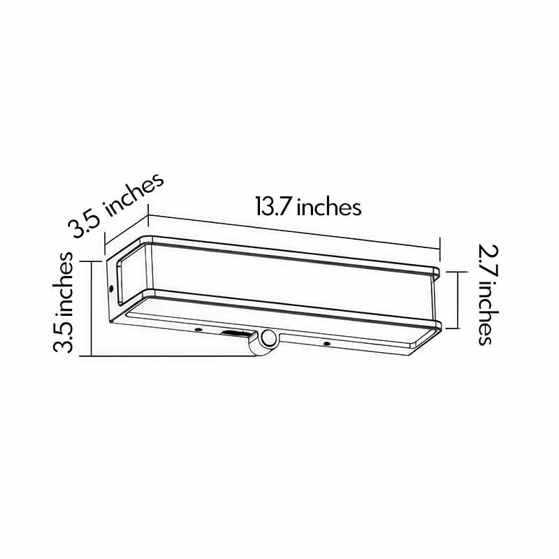 Solar Light Outdoor Wall Mount Waterproof Wall Light Sensor Lamp