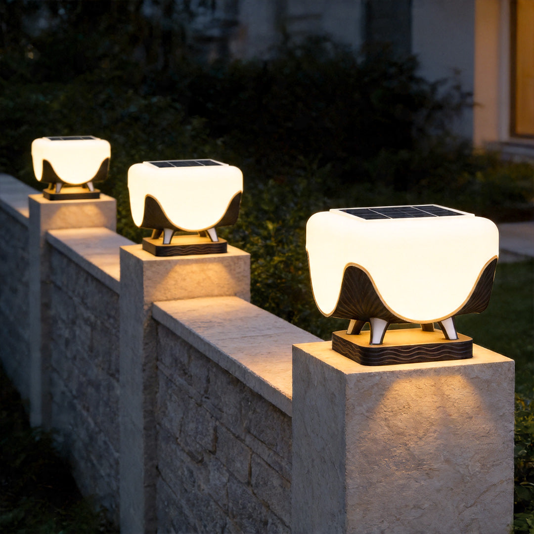 Solar Lights for Pillar Tops Modern Waterproof Gate Light
