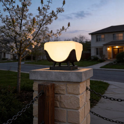 Solar Lights for Pillar Tops Modern Waterproof Gate Light