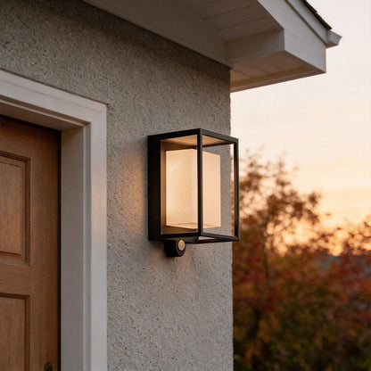 Solar Outdoor Wall Mounted Lights Modern Infrared Sensor Light
