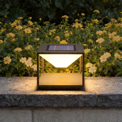 Solar Pillar Light Outdoor Modern Waterproof Garden Light