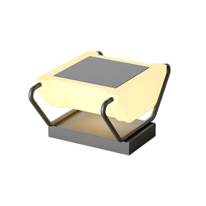 Solar Pillar Lighting Modern Waterproof Garden Gate Light
