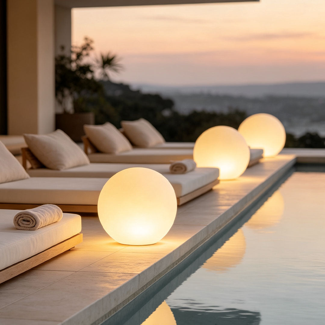 Sphere Floor Lamp LED Garden Decorative Landscape Light