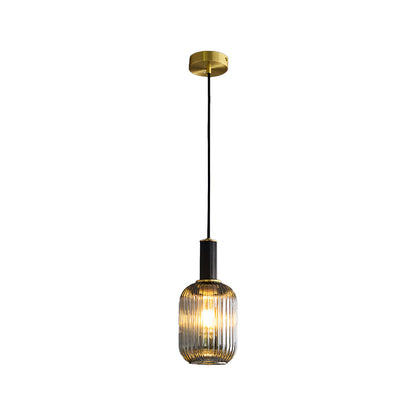 Vintage Glass Pendant Light Nordic Luxury Single Ceiling Light