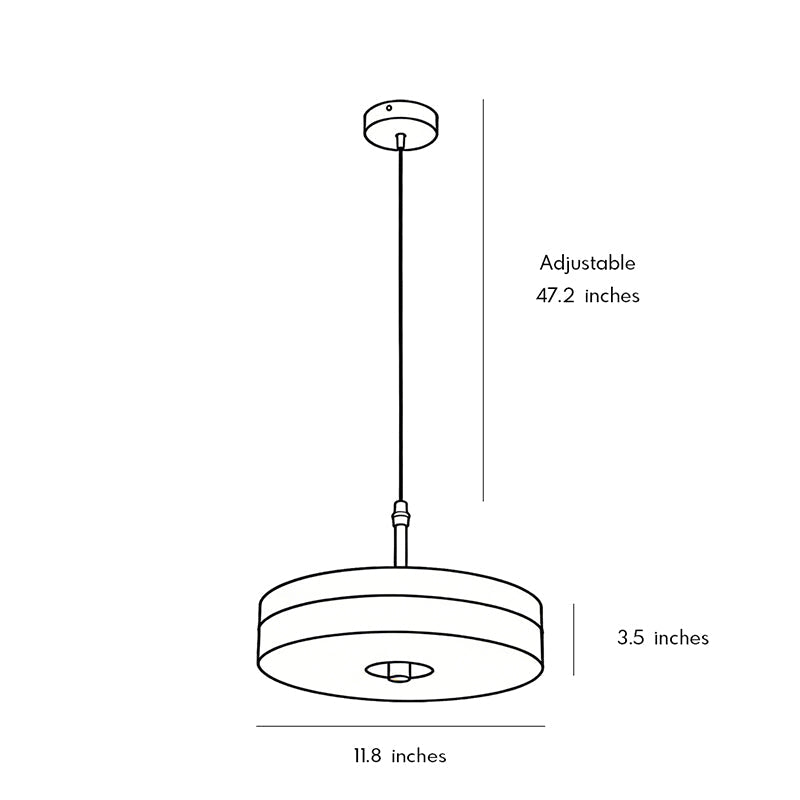 Disc Pendant Light Modern Luxury Marble Single Ceiling Light