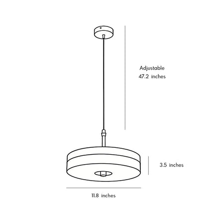 Disc Pendant Light Modern Luxury Marble Single Ceiling Light