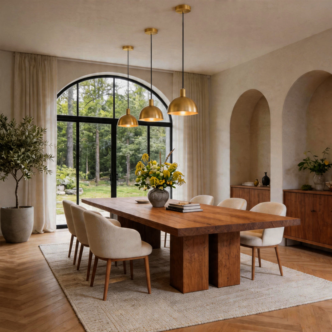Chic Brass Pendant Light