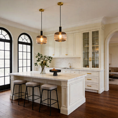 Vintage Glass Pendant Light Nordic Luxury Single Ceiling Light