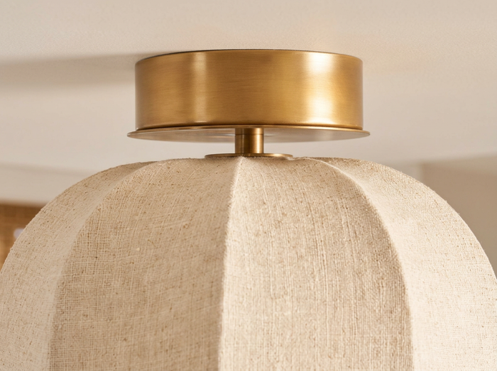 Vanna Linen Flushmount