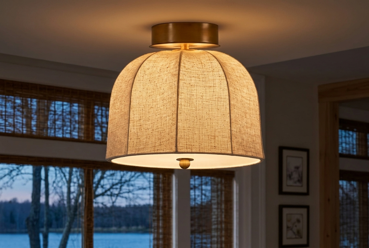 Vanna Linen Flushmount