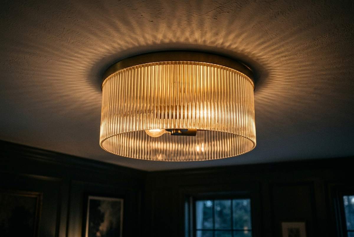 Vesper Ribbed Flushmount