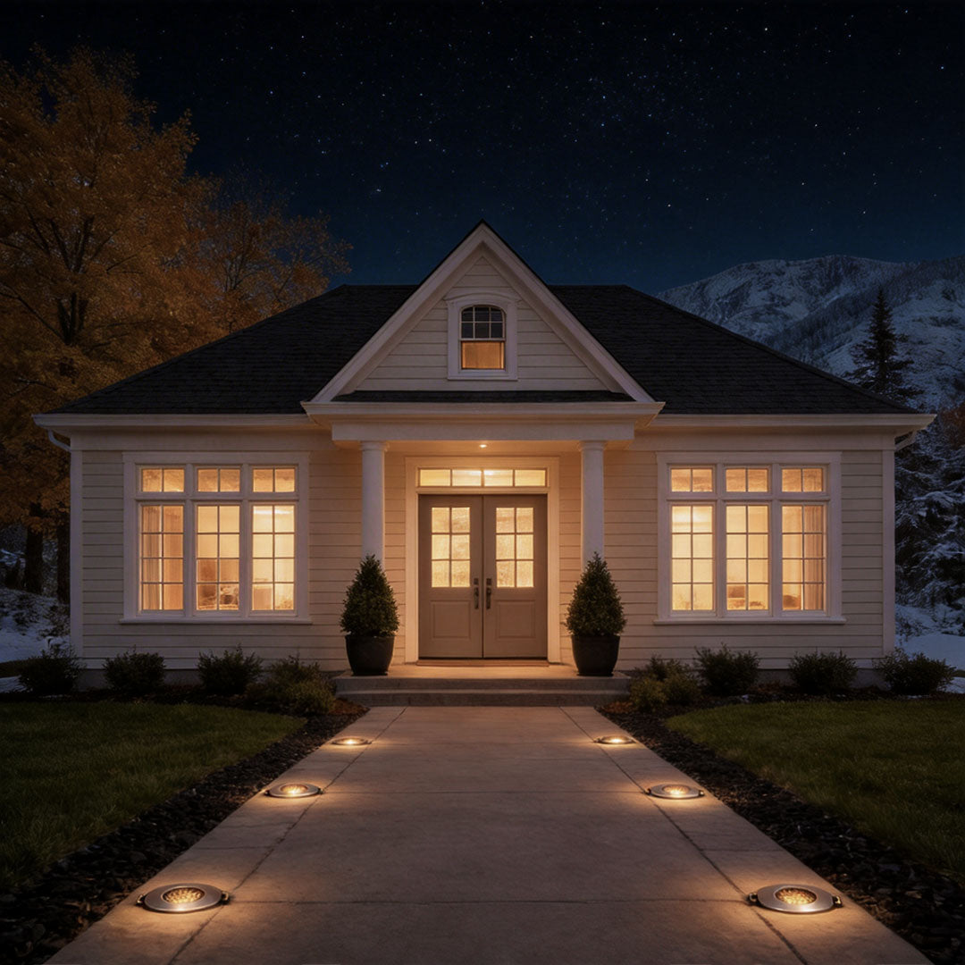 4 PCS LED Step Lighting Honeycomb Anti-Glare Recessed Light