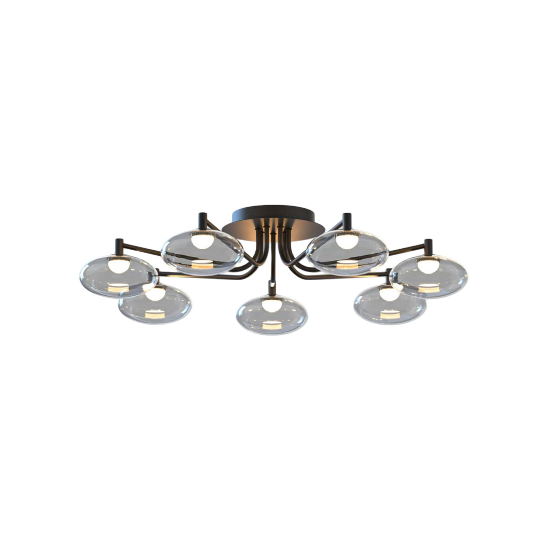 Glass Flush Mount Lighting Modern Creative LED Ceiling Light