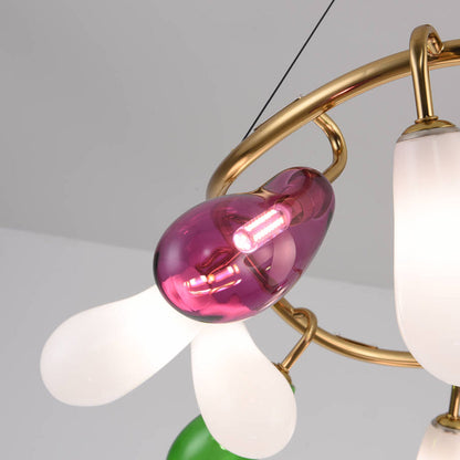 Modern Large Chandelier Artistic Colored Glass Ceiling Light